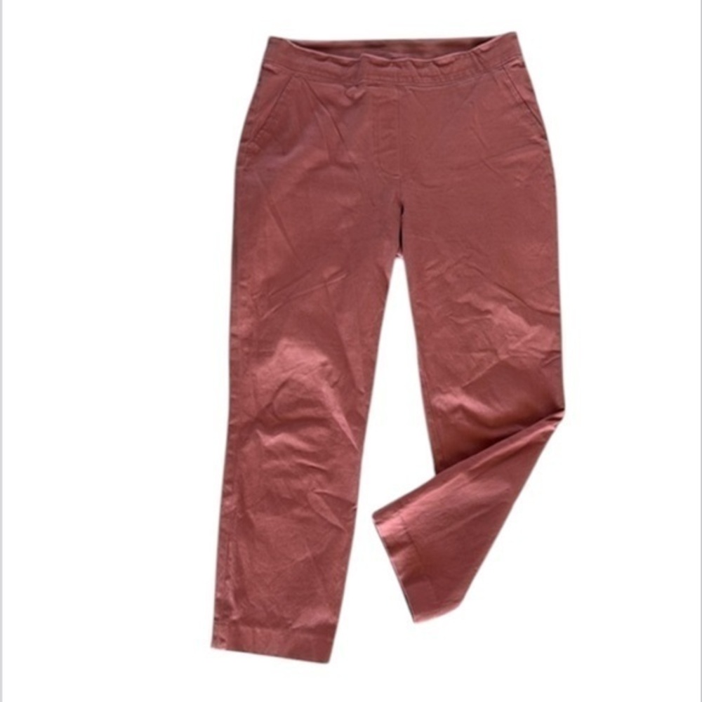 Spanx On the Go ankle slim straight trousers pants size medium rose pink